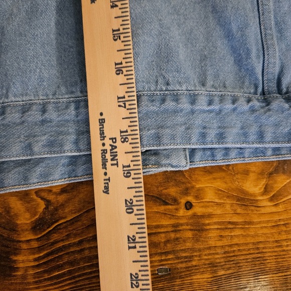 Wild Fable Women's Denim Jean Jacket XXL Blue Two-Tone Cropped Western Style - Picture 6 of 7